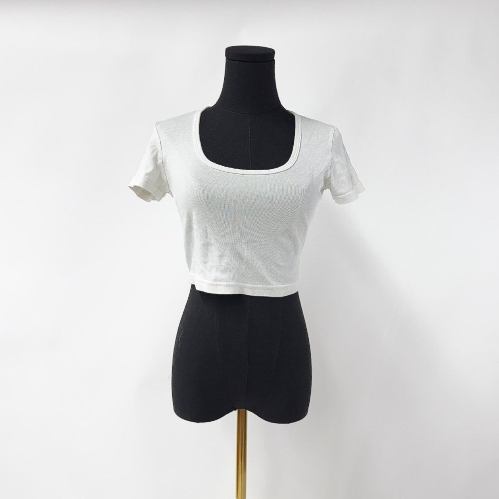 AMERICAN APPAREL BABY DOLL CROP TOP T SHIRT SIZE SMALL
